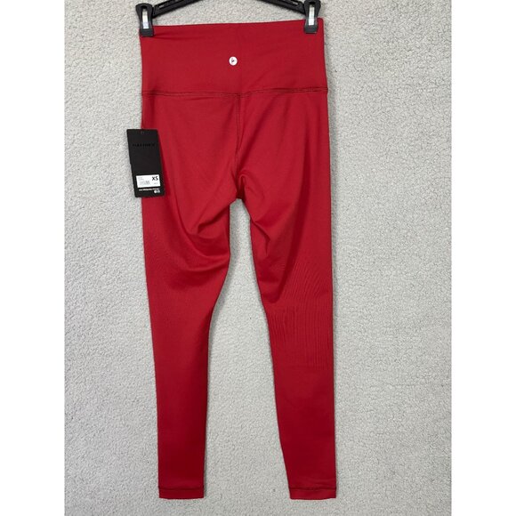 90 Degree by Reflex High Waist Power Flex Tummy Control Leggings Sangria XS NWTs - Picture 3 of 7